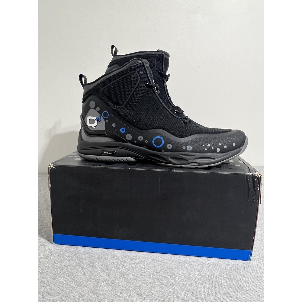 Q4 Sports Basketball Shoes Mens Size 12.5 Jet Black Steel Gray High Top Sneakers